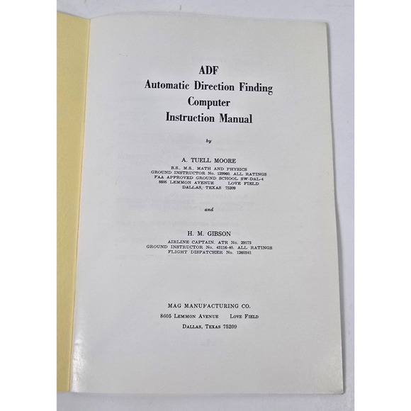 Vintage Mag MFG Co Mag ADF Computer Scale Manual Flight Calculator Manual 1962 - Picture 3 of 4